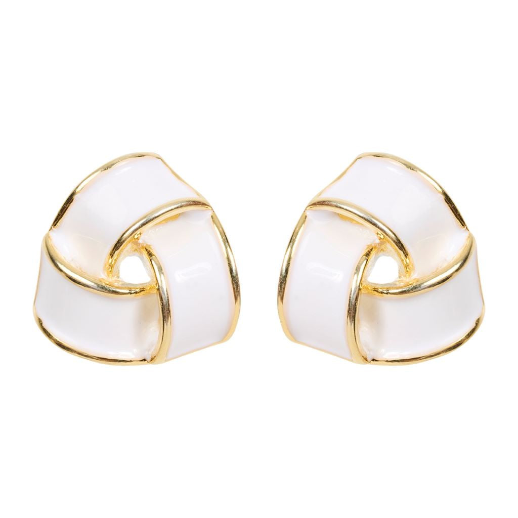 Parisio Twist Earring White