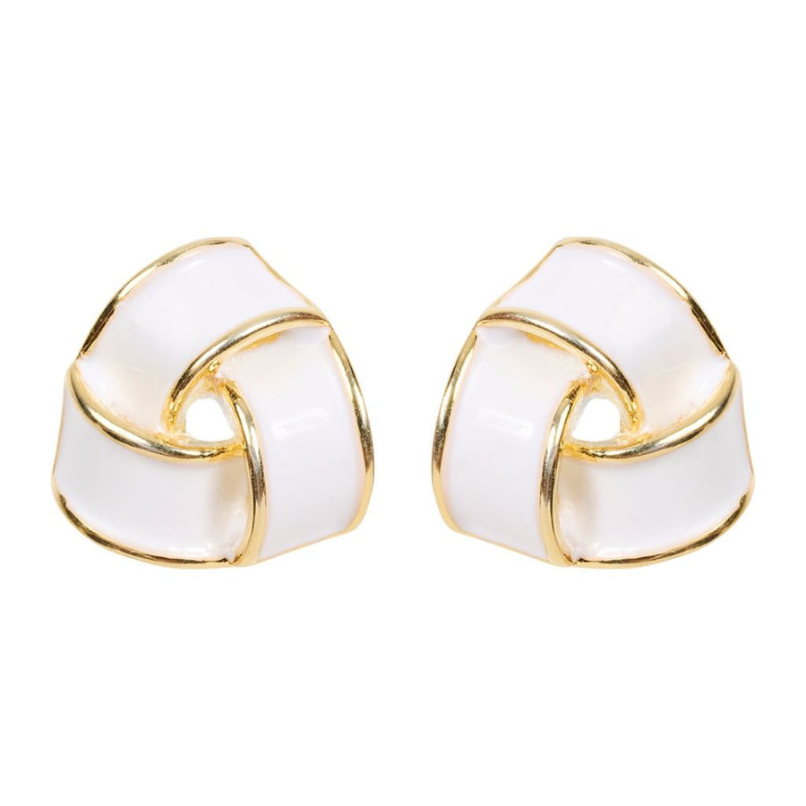 Parisio Twist Earring White