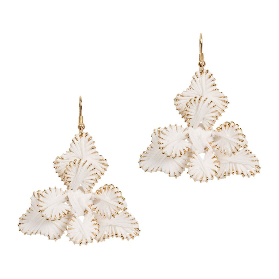 Capri Flora Earring White