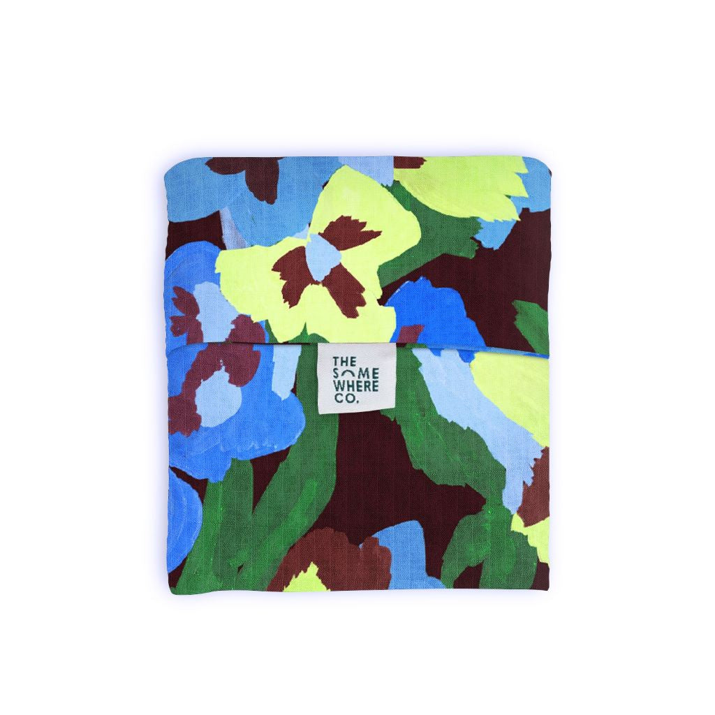 Pansy Patch Reusable Shopping Bag