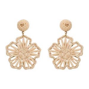 Sylvie Flower Earring Canvas