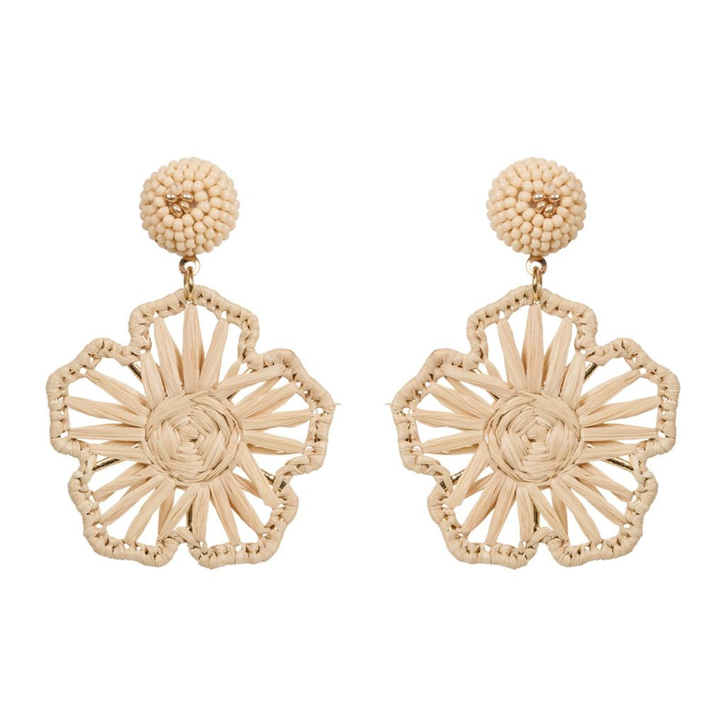 Sylvie Flower Earring Canvas