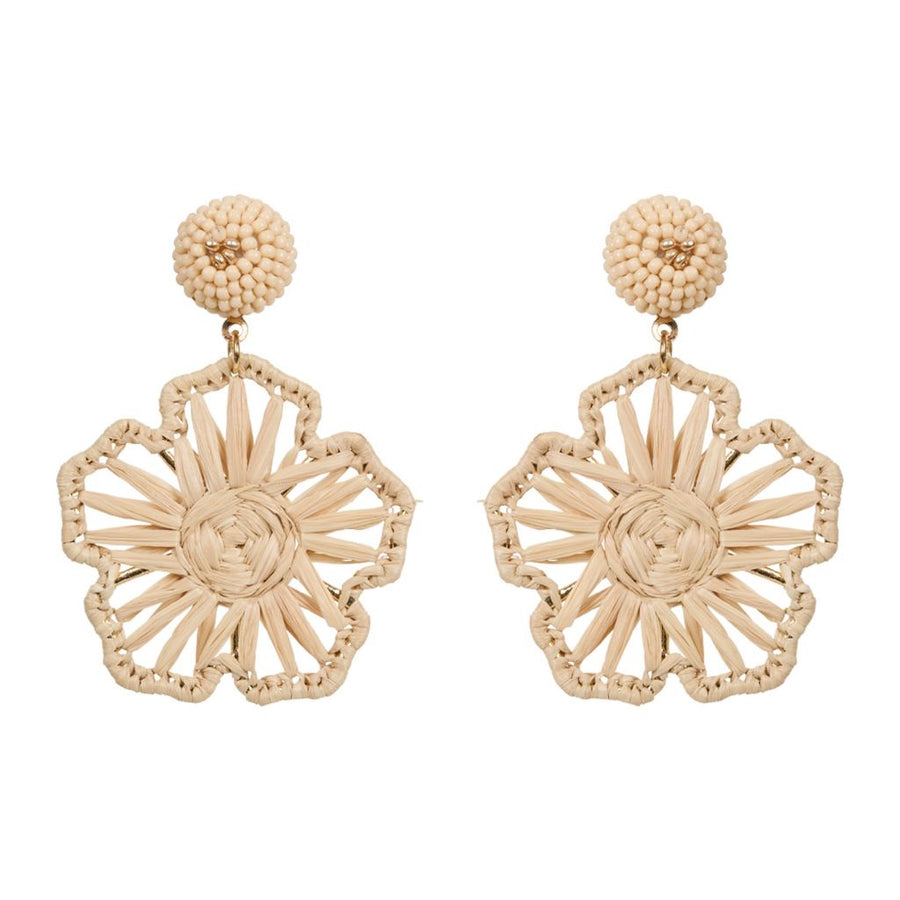 Sylvie Flower Earring Canvas