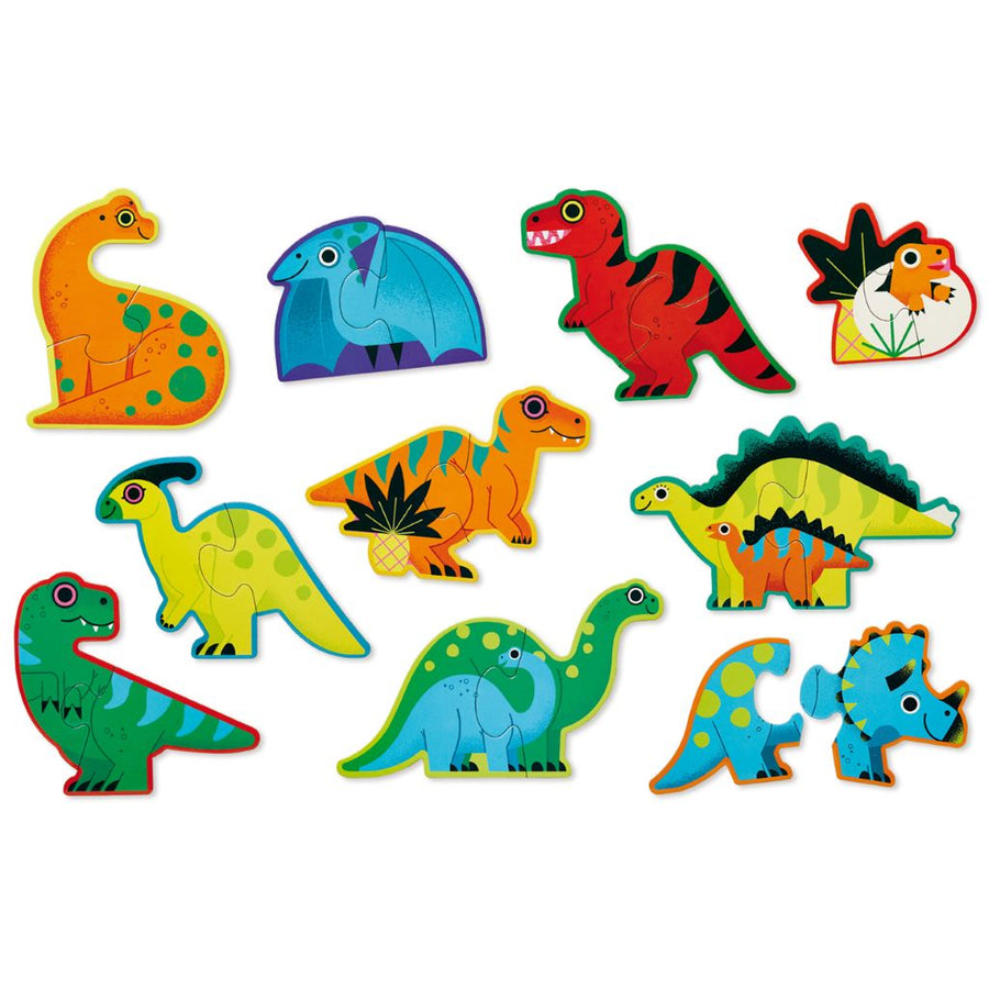 Let's Begin Puzzle 2pc Dinosaur