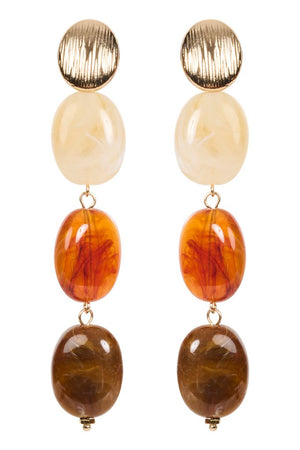 Baja Bead Earring Bisque