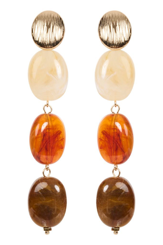 Baja Bead Earring Bisque