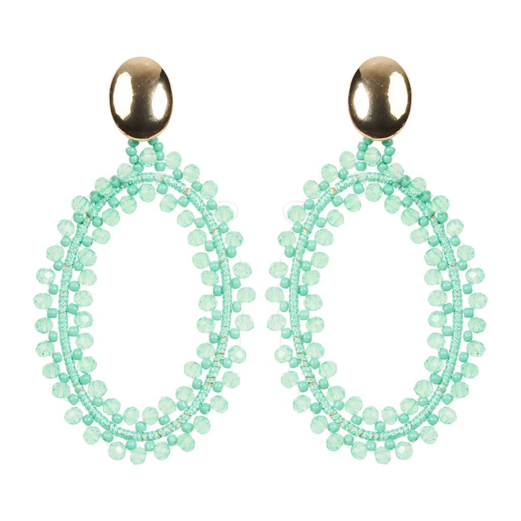 Baja Oval Earring Mint