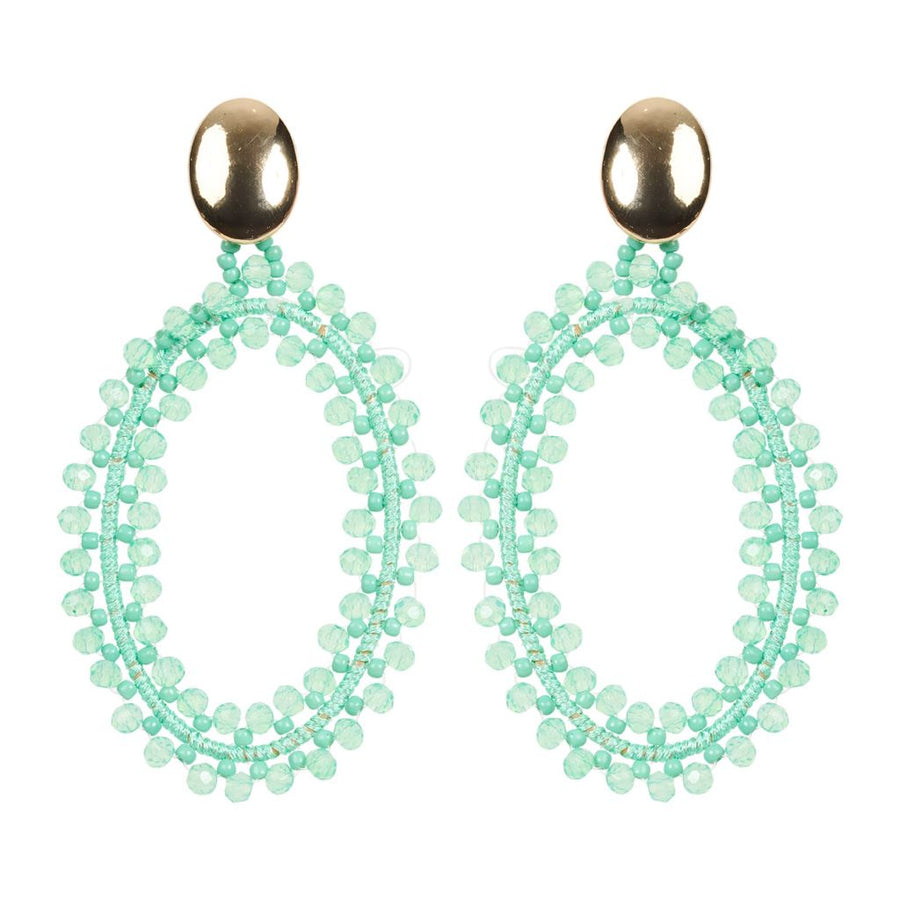 Baja Oval Earring Mint