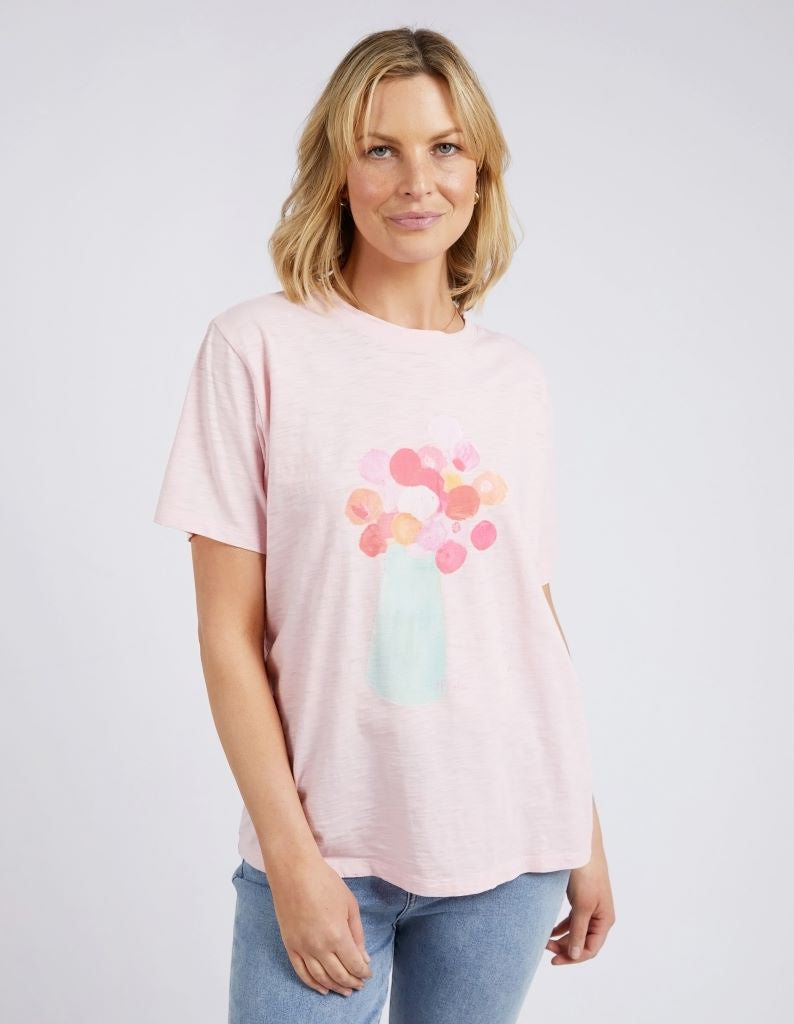 Janey Floral Tee Spendid Pink