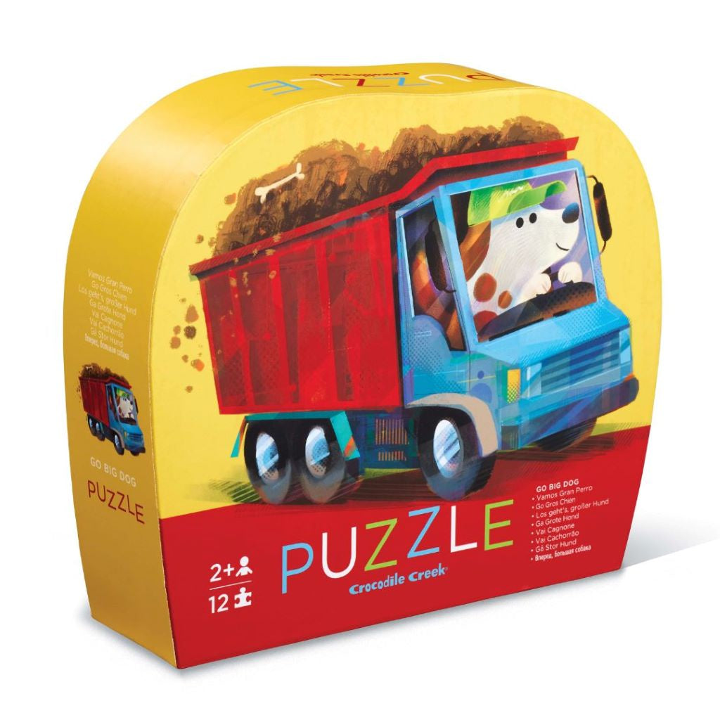 Mini Puzzle 12pc Go Big Dog