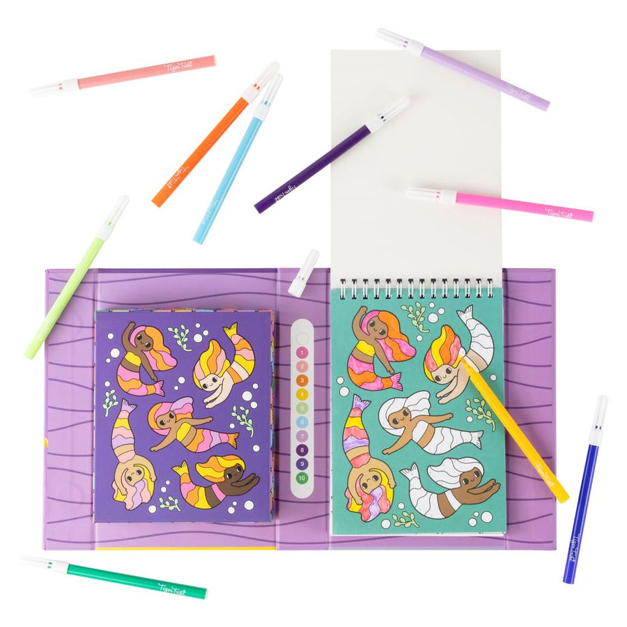 Colour By Numbers Mermaids & Friends