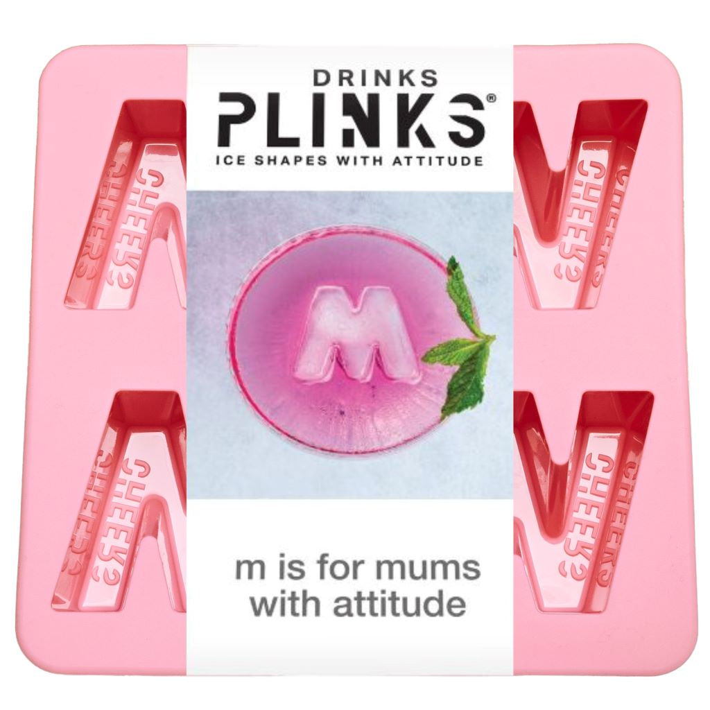 Drinks Plinks M is For Mum Pink Silicone Tray