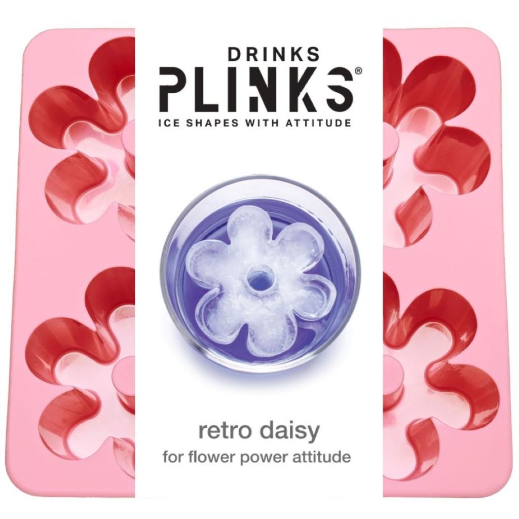 Drinks Plinks Retro Daisy Pink