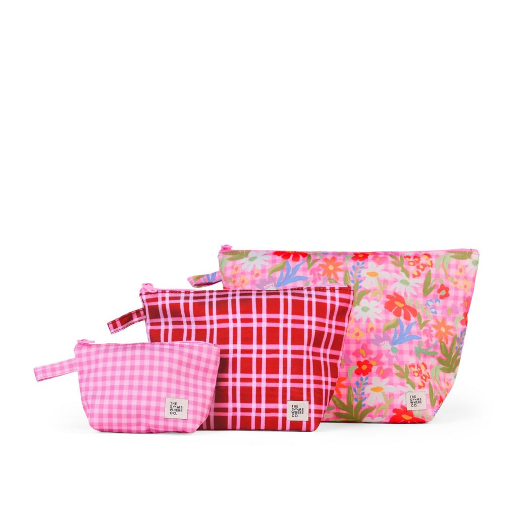 Flowerburst Handy Pouch Trio