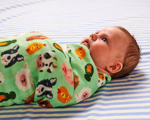 Farm Friends Bamboo Swaddle