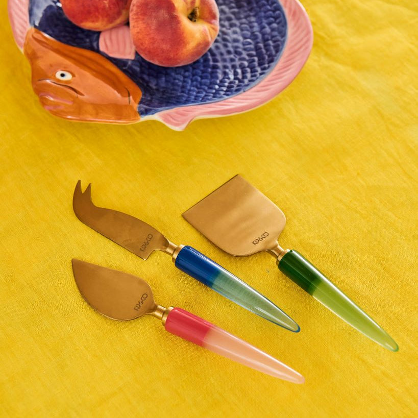 Bejewelled Cheese Knife Set