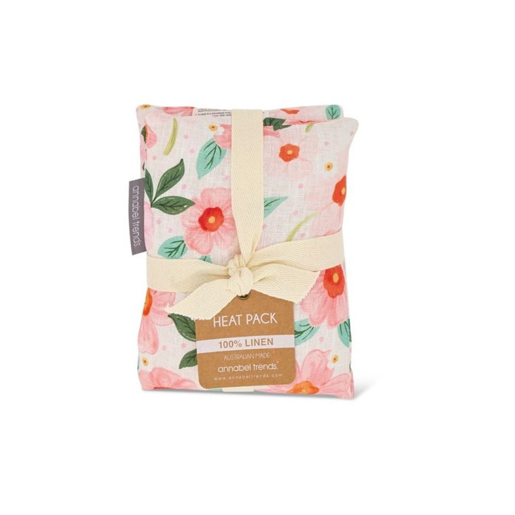 Linen Heat Pillow Meadow Blush