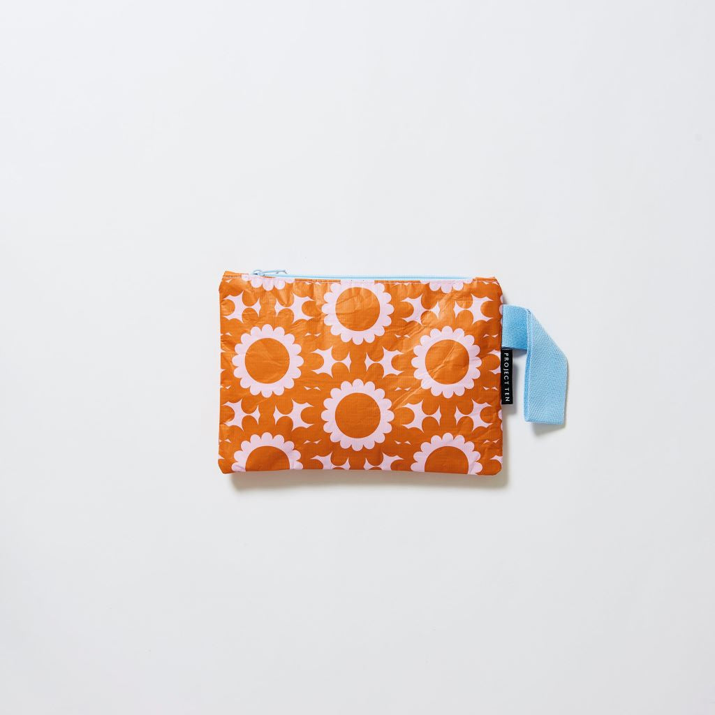 Geo Floral Mini Zip Pouch