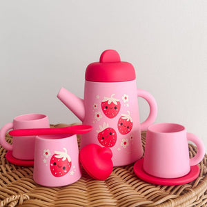 Silicone Tea Set - Strawberry Patch