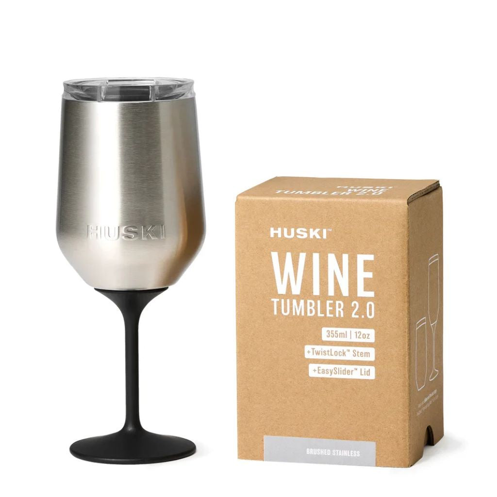 Huski Wine Tumbler 2.0 Brushed Stainless