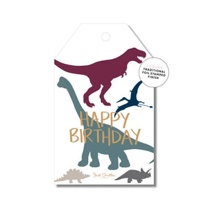 Dinosaur Birthyday Gift Tag