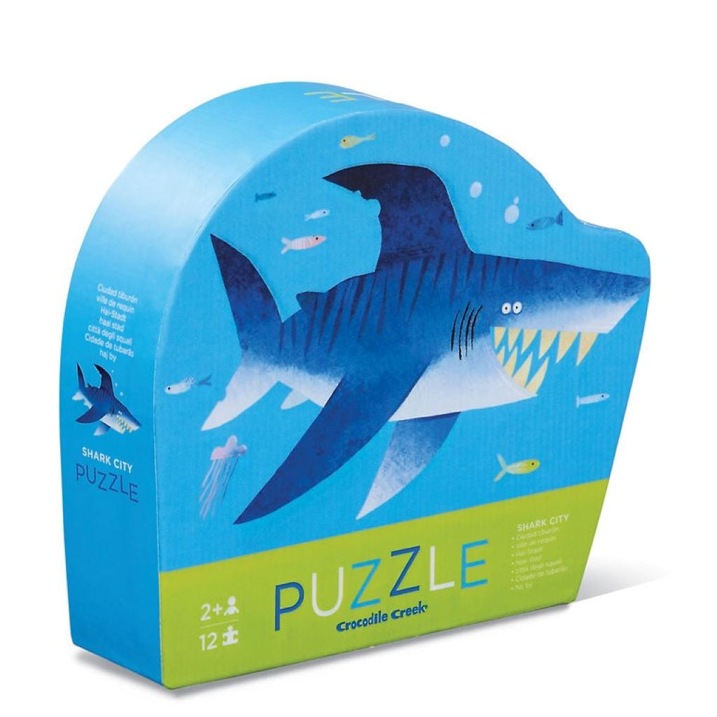 Mini Puzzle 12pc Shark City