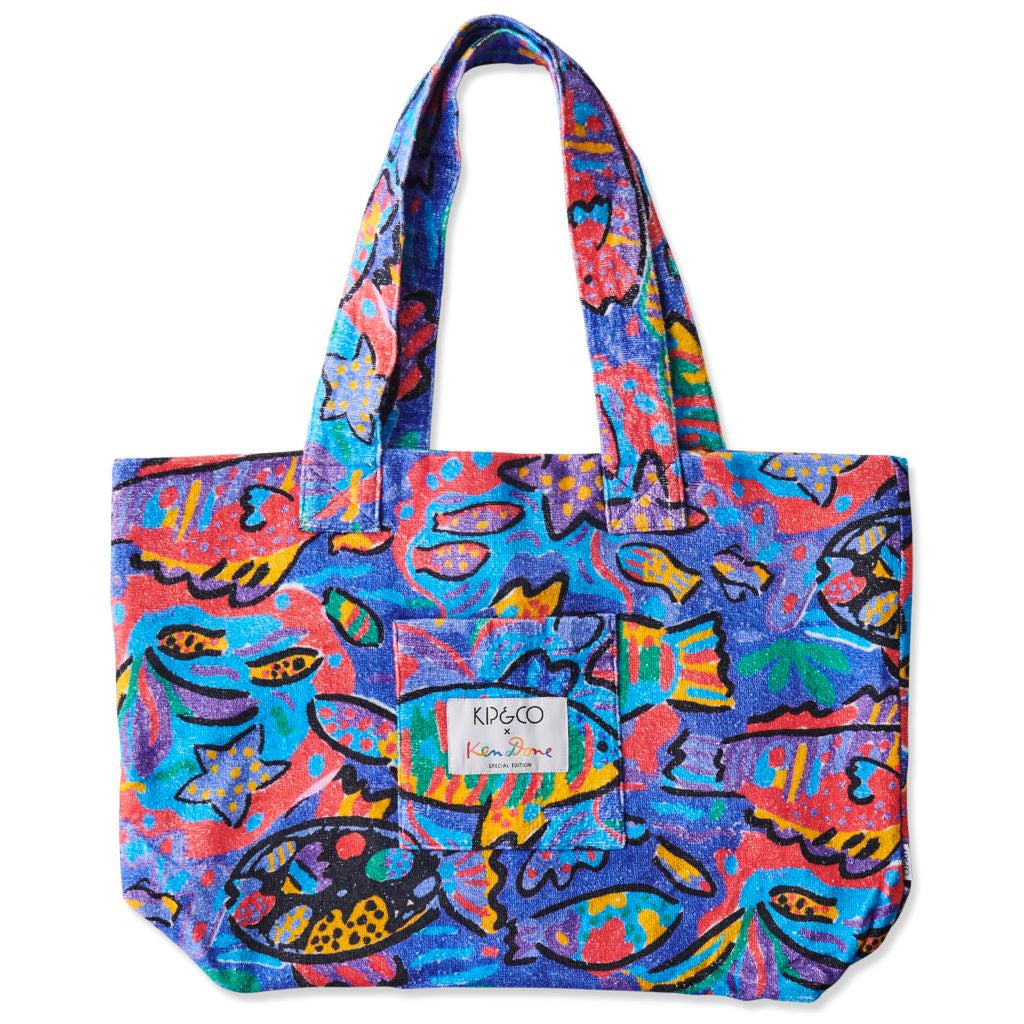 Tropical Fish Terry Beach Bag