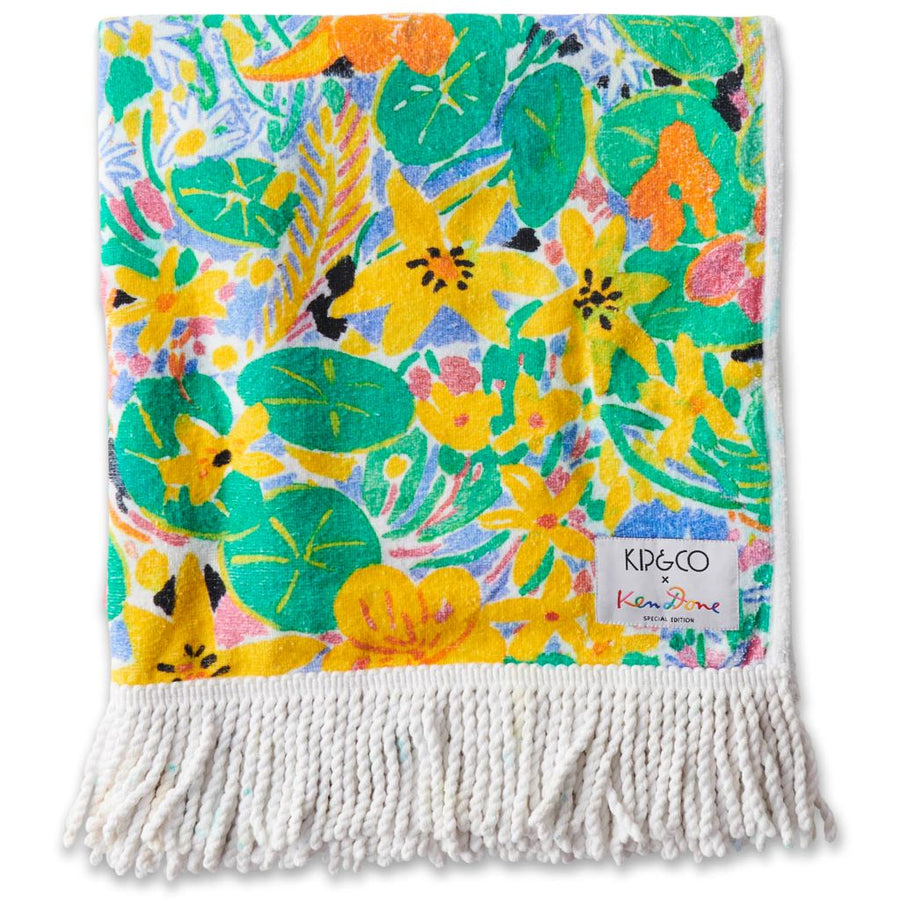 Nasturtium Terry Beach Towel
